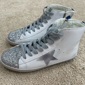 High top Golden Goose look for less sneakers